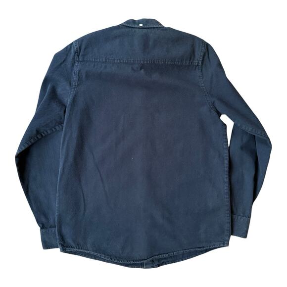 Carhartt WIP Navy Blue Long Sleeve Button Down Shirt Men’s Small - Picture 2 of 4